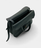 HMHalzan Black Leather Handbag