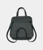 HMHalzan Black Leather Handbag