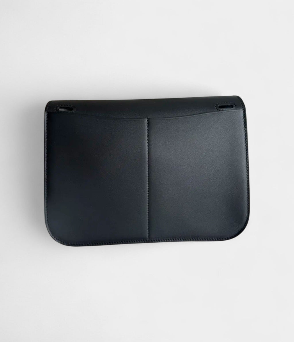 HMHalzan Leather Black Handbag