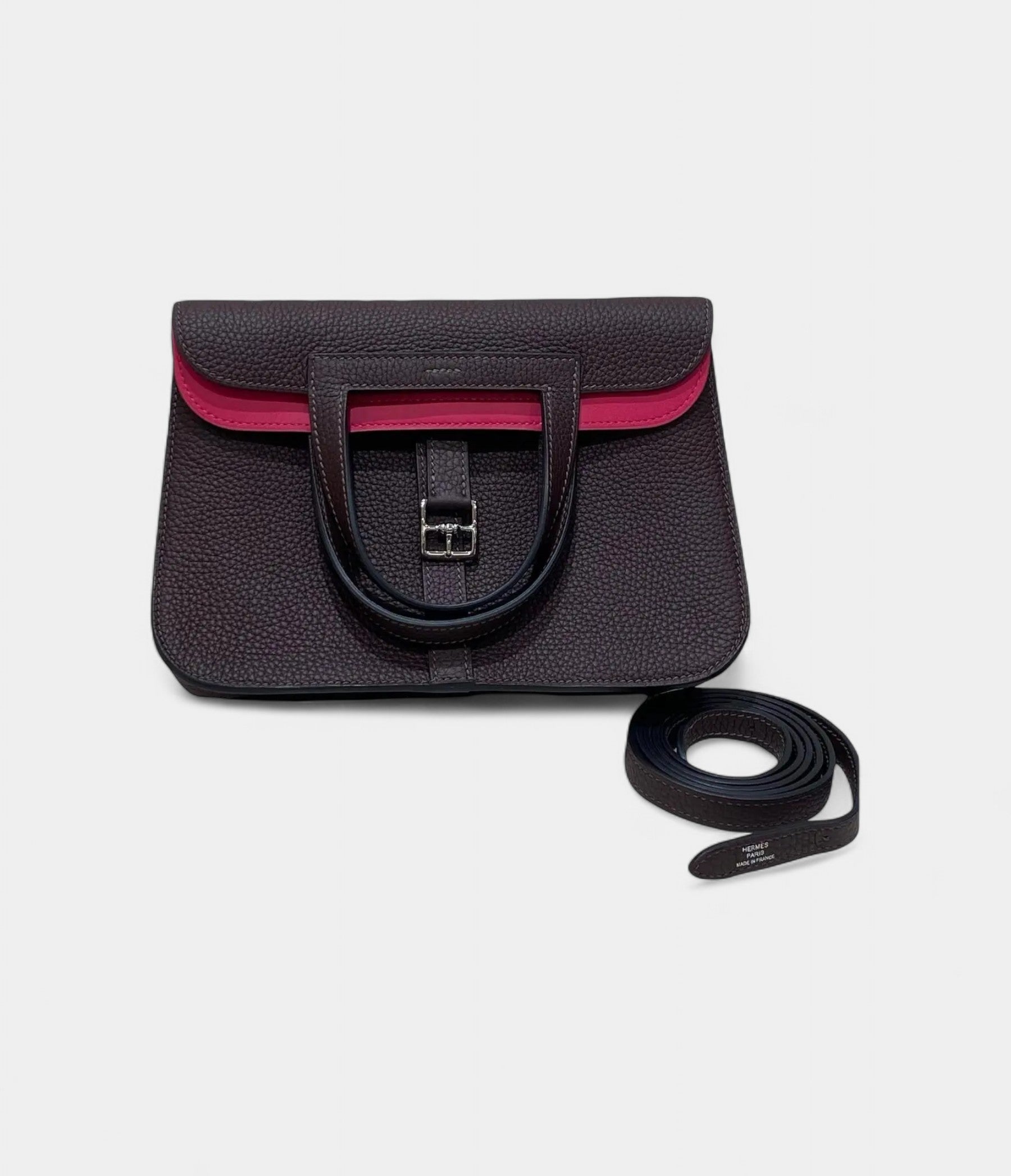 HMHalzan Leather Burgundy Handbag