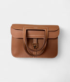 HMHalzan Leather Camel Handbag