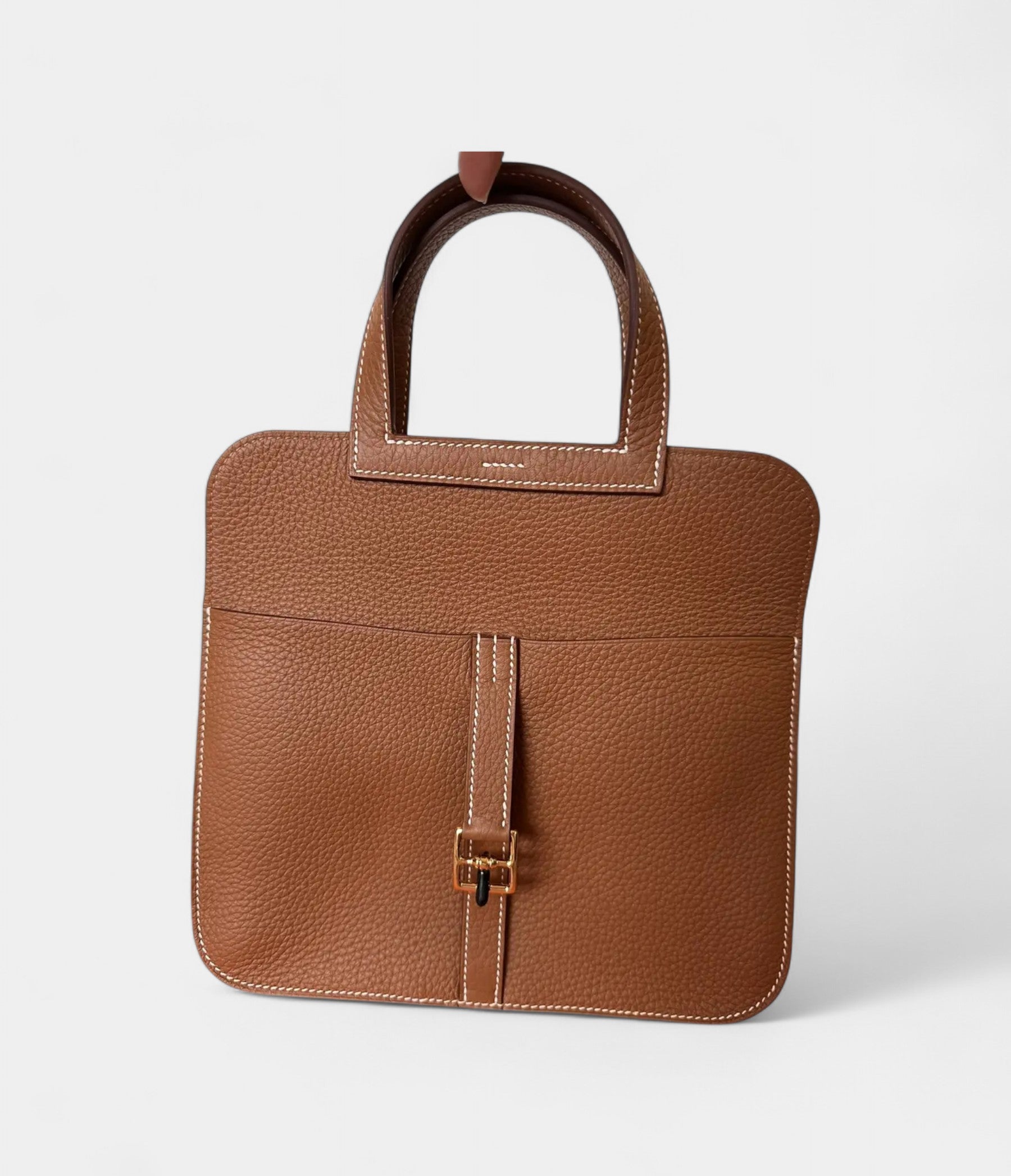 HMHalzan Leather Camel Handbag