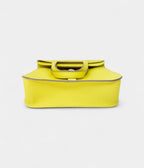 HMHalzan Leather Lime Yellow Handbag