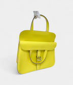 HMHalzan Leather Lime Yellow Handbag