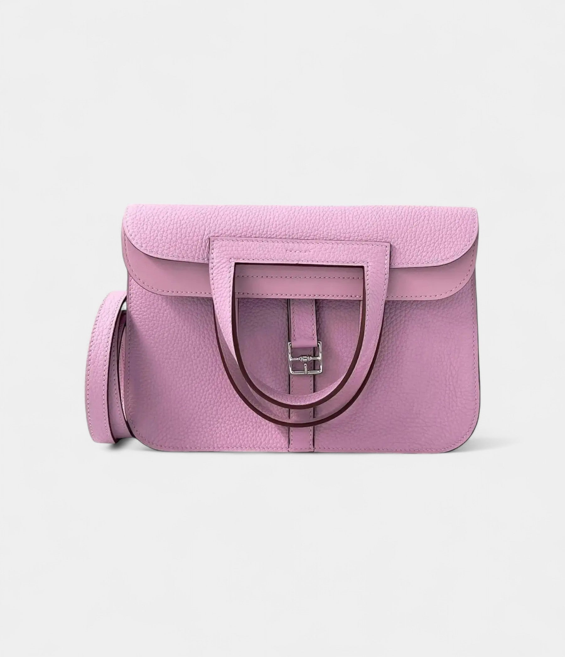 HMHalzan Leather Handbag Pink