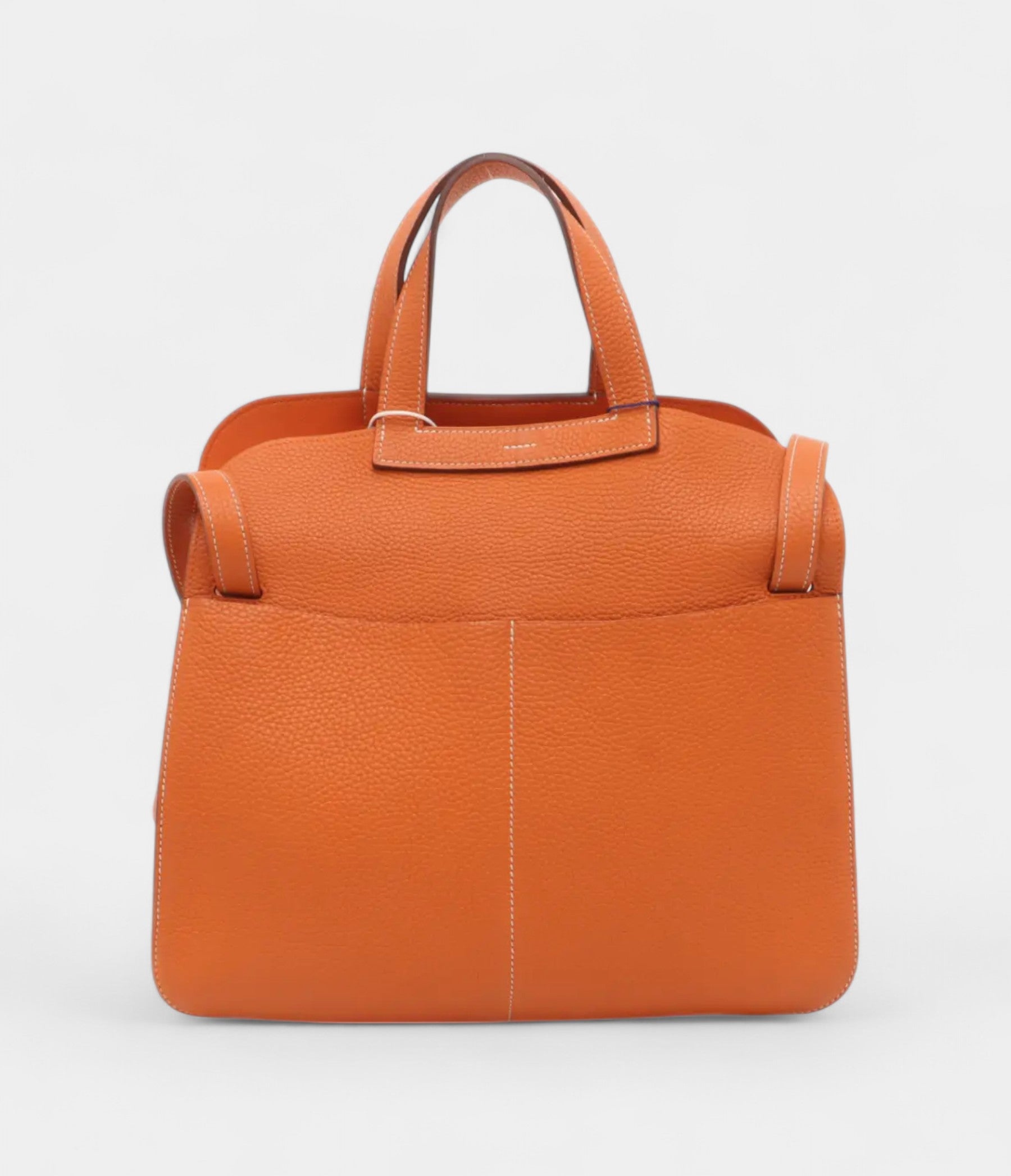 HMHalzan Leather Orange Handbag