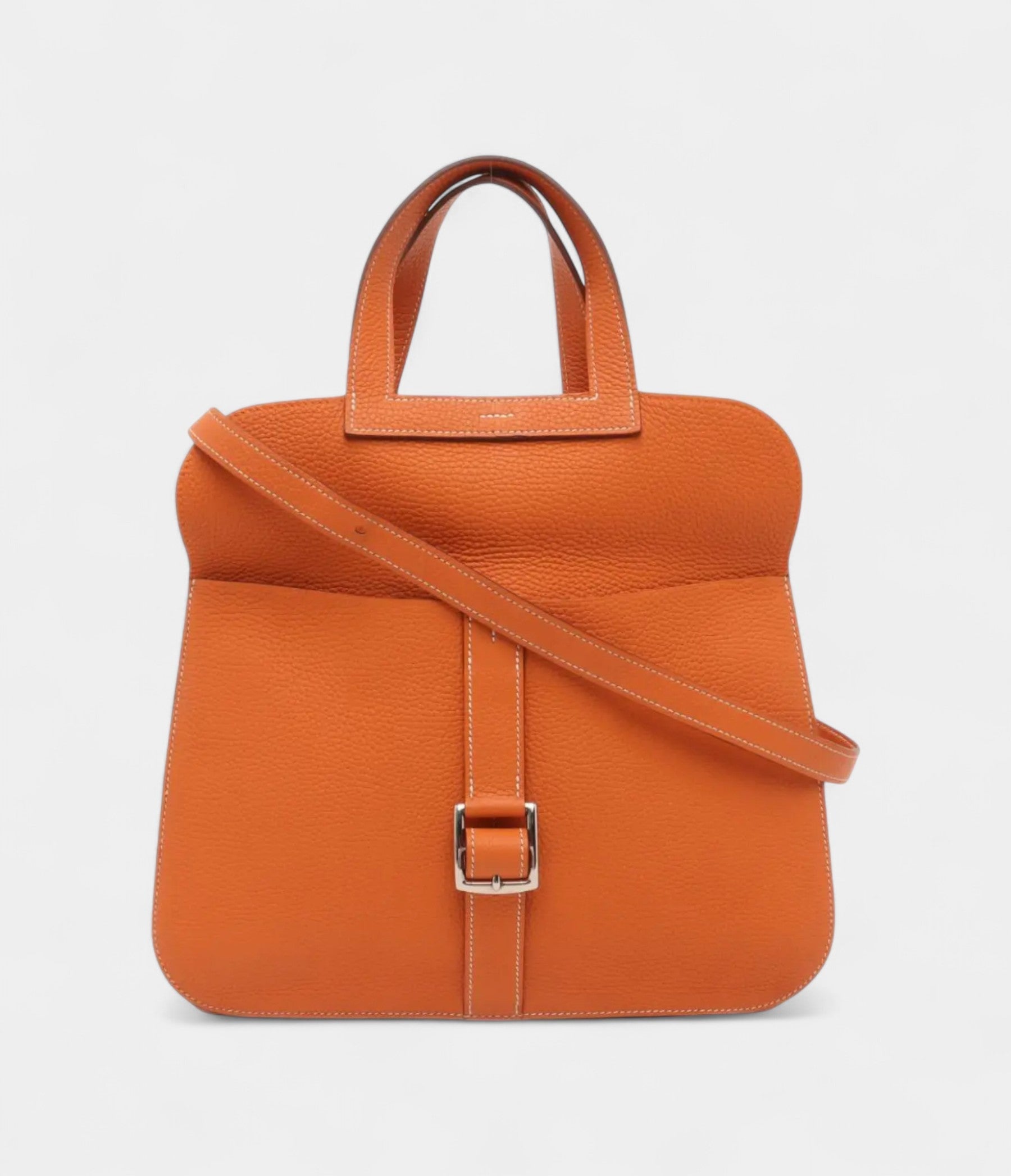 HMHalzan Leather Orange Handbag