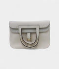 HMHalzan Leather White Handbag