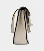 HMHalzan Leather White Handbag