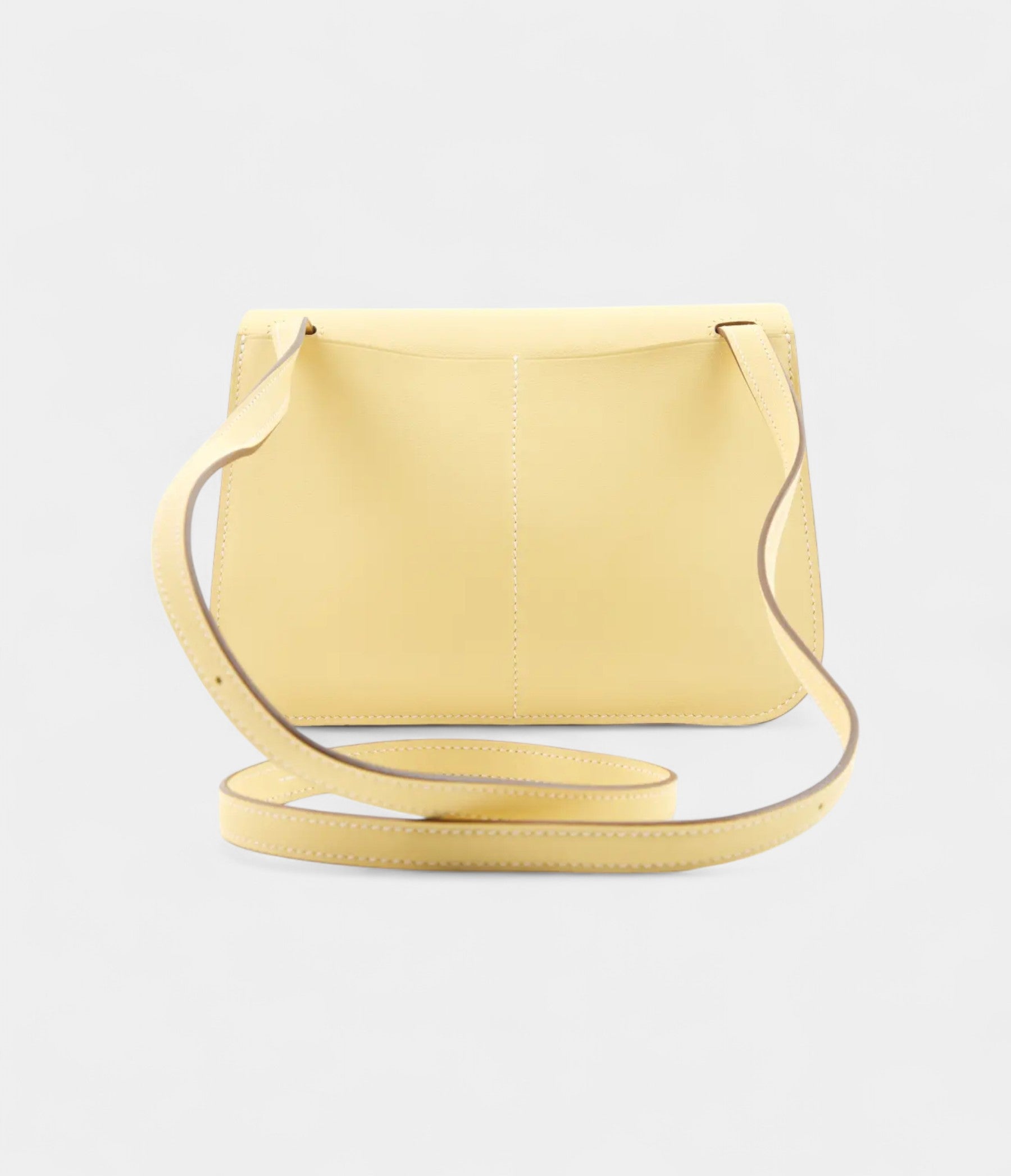 HMHalzan Leather Yellow Handbag