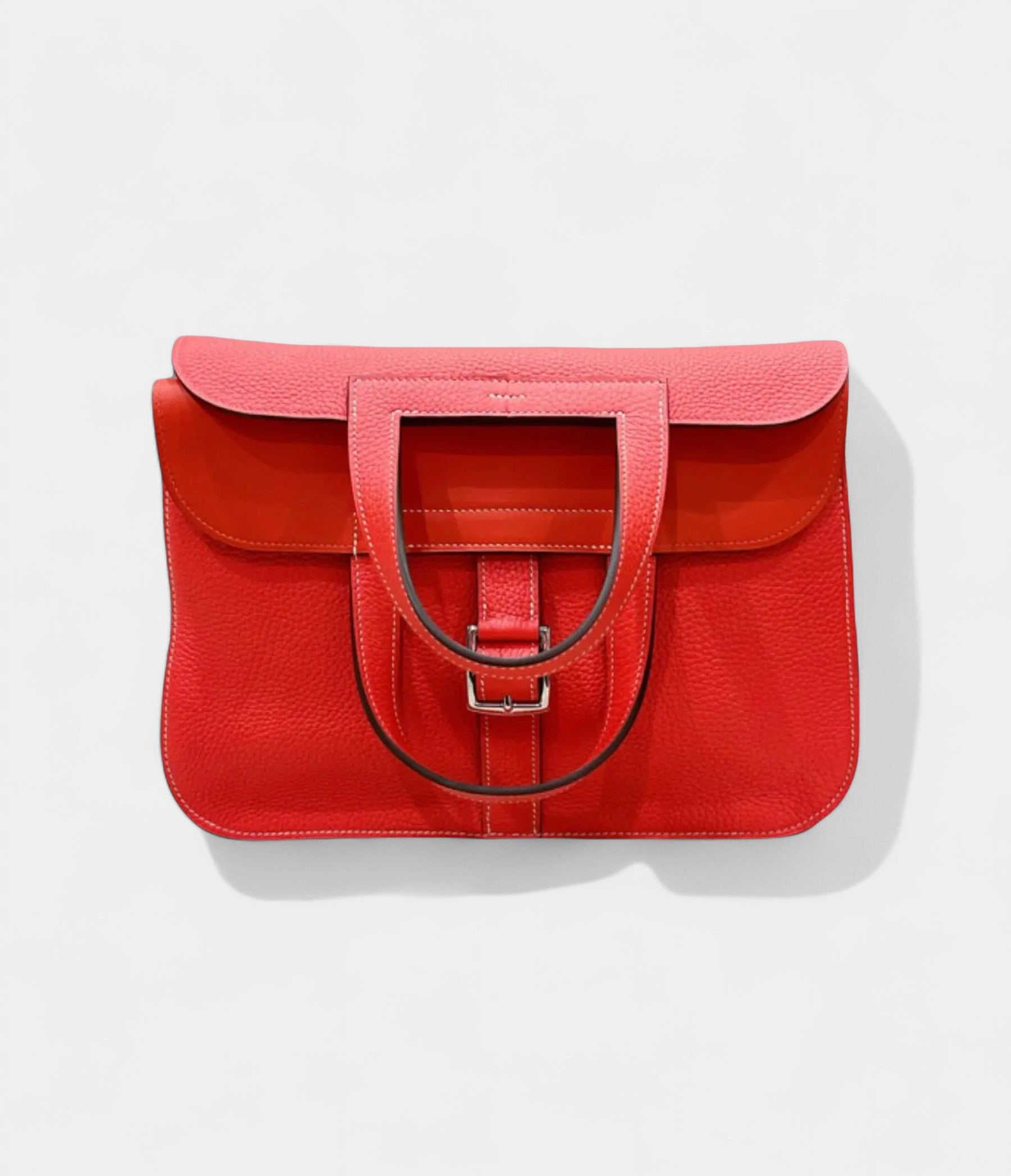 HMHalzan Red Leather Handbag