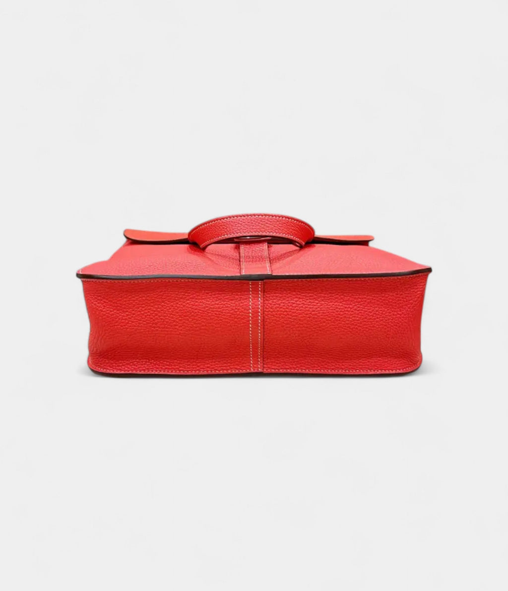 HMHalzan Red Leather Handbag