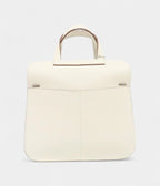 HMHalzan White Leather Handbag