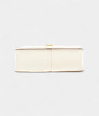 HMHalzan White Leather Handbag