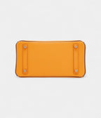 HMJaune D'Or and Etain Bi-Color Epsom BK 25 Gold Hardware
