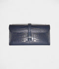 HMJige 29 Clutch Bag Blue Alligator