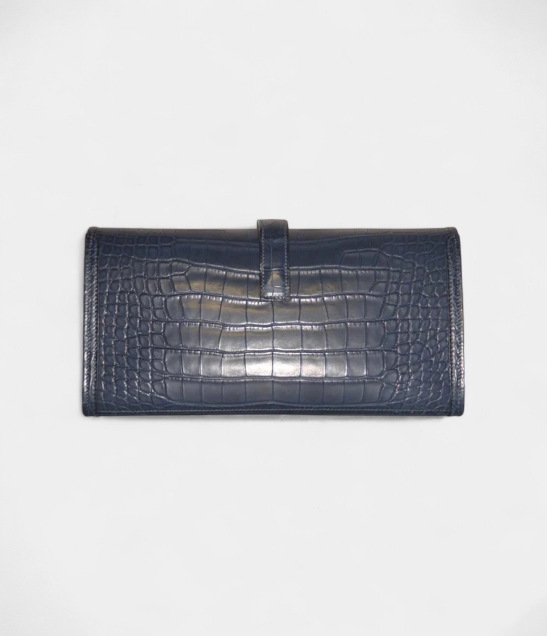 HMJige 29 Clutch Bag Blue Alligator