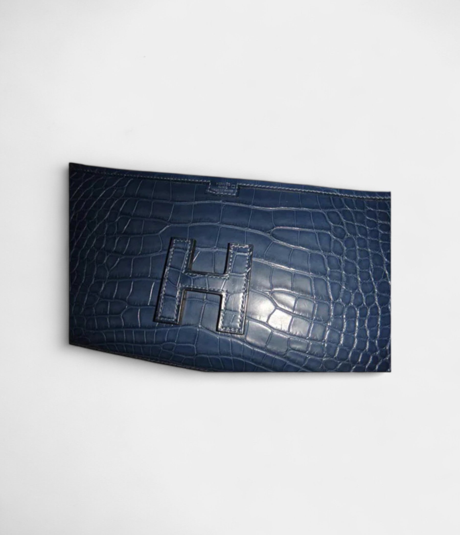 HMJige 29 Clutch Bag Blue Alligator