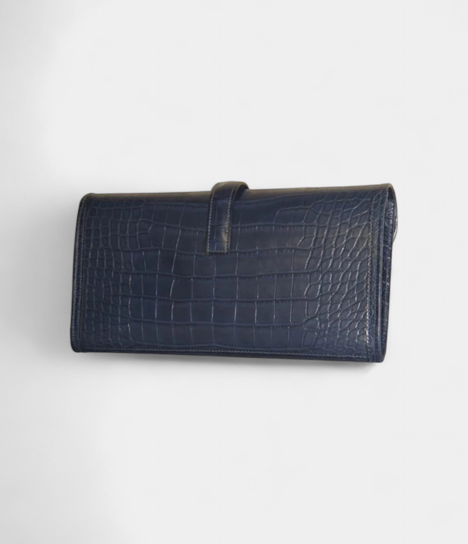 HMJige 29 Clutch Bag Blue Alligator