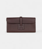 Hermes Jige Elan 29cm Clutch Brown Bag