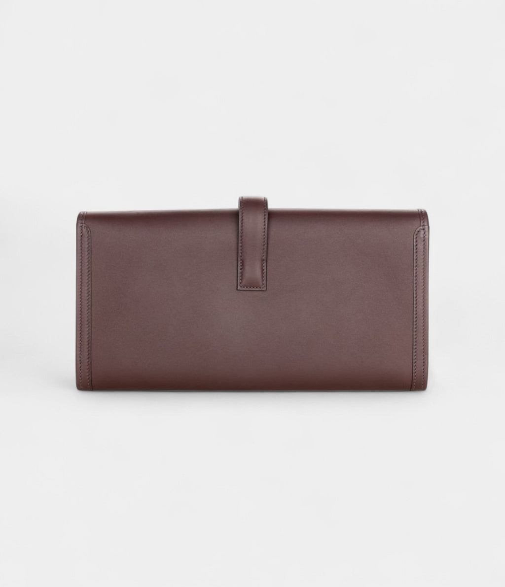 Hermes Jige Elan 29cm Clutch Brown Bag