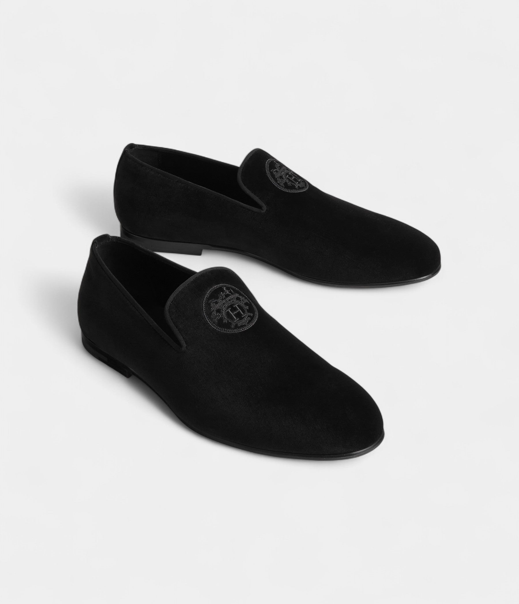 HMKateo Loafer Velvet Sophistication with Signature Embroidery