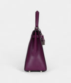 Hermes Kelly 25 Anemone Chevre Mysore Palladium Hardware