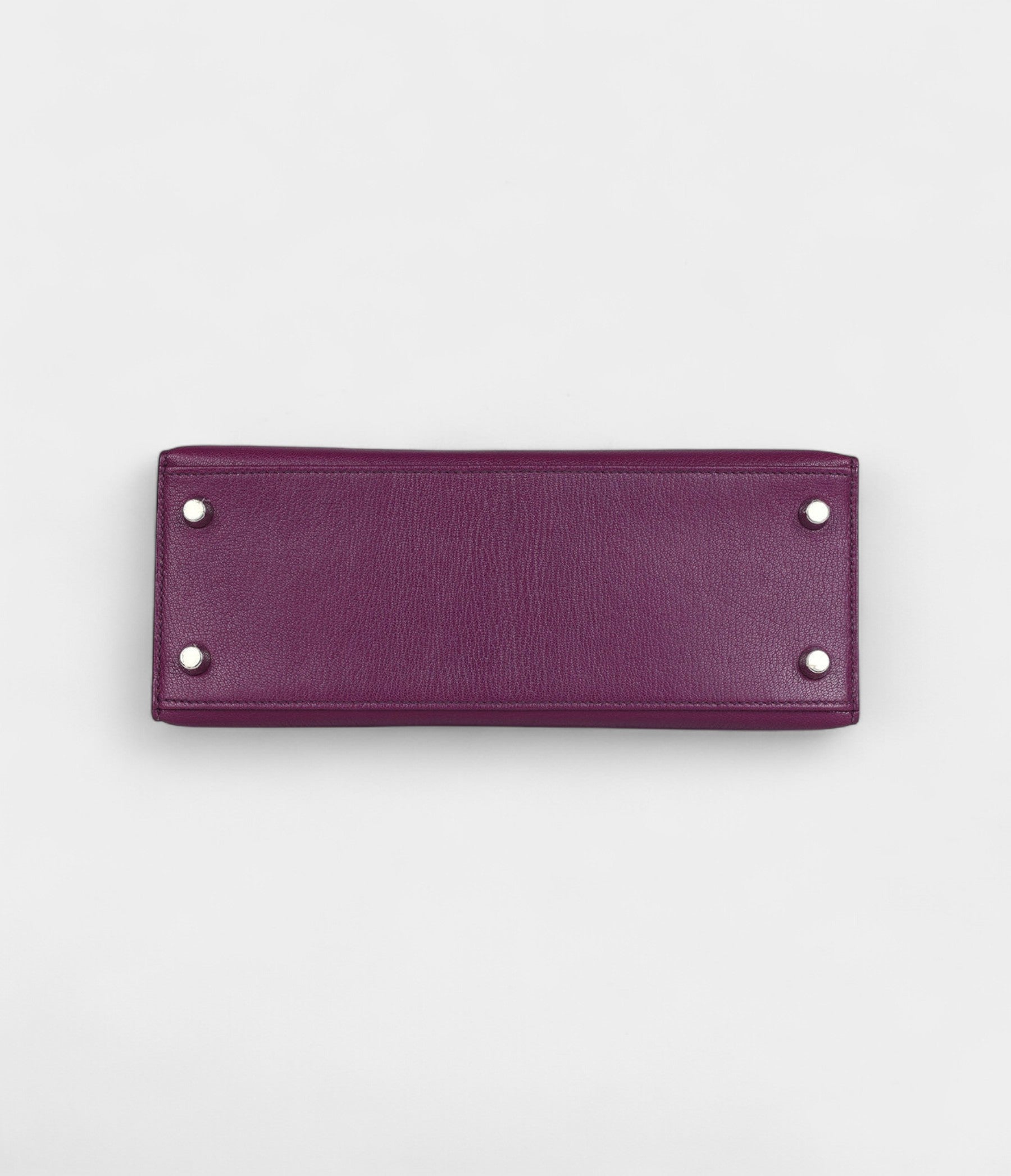 Hermes Kelly 25 Anemone Chevre Mysore Palladium Hardware