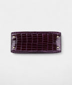 Hermes Kelly 25 Aubergine Shiny Niloticus Crocodile Gold Hardware