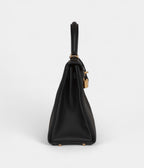 Hermes Kelly 25 Black Togo Gold Hardware