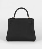 Hermes Kelly 25 Black Togo Gold Hardware