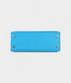 Hermes Kelly 25 Bleu Frida Chevre Gold Hardware