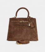 Hermes Kelly 25 Brown Doblis Gold Hardware