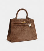 Hermes Kelly 25 Brown Doblis Gold Hardware