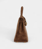Hermes Kelly 25 Brown Doblis Gold Hardware