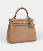 Hermes Kelly 25 Chai Swift Palladium Hardware