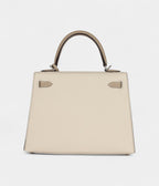 Hermes Kelly 25 Craie and Trench Epsom Brushed Palladium Hardware