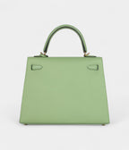 Hermes Kelly 25 Green Criquet Epsom Gold Hardware