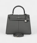 Hermes Kelly 25 Gris Meyer Swift Palladium Hardware