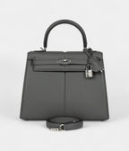 Hermes Kelly 25 Gris Meyer Swift Palladium Hardware