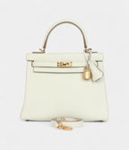 Hermes Kelly 25 Mushroom Togo Gold Hardware