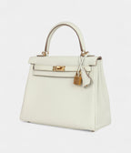 Hermes Kelly 25 Mushroom Togo Gold Hardware