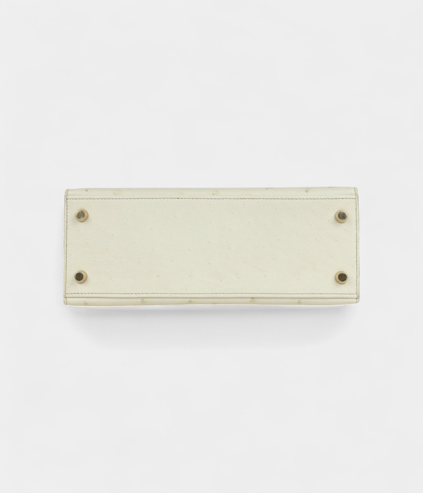 Hermes Kelly 25 Nata Verso Ostrich Permabrass Hardware