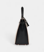 Hermes Kelly 25 Nata and Black Chevre Mysore Brushed Palladium Hardware