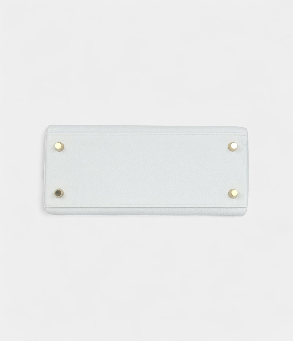 Hermes Kelly 25 Platinum Grey Togo Permabrass Hardware