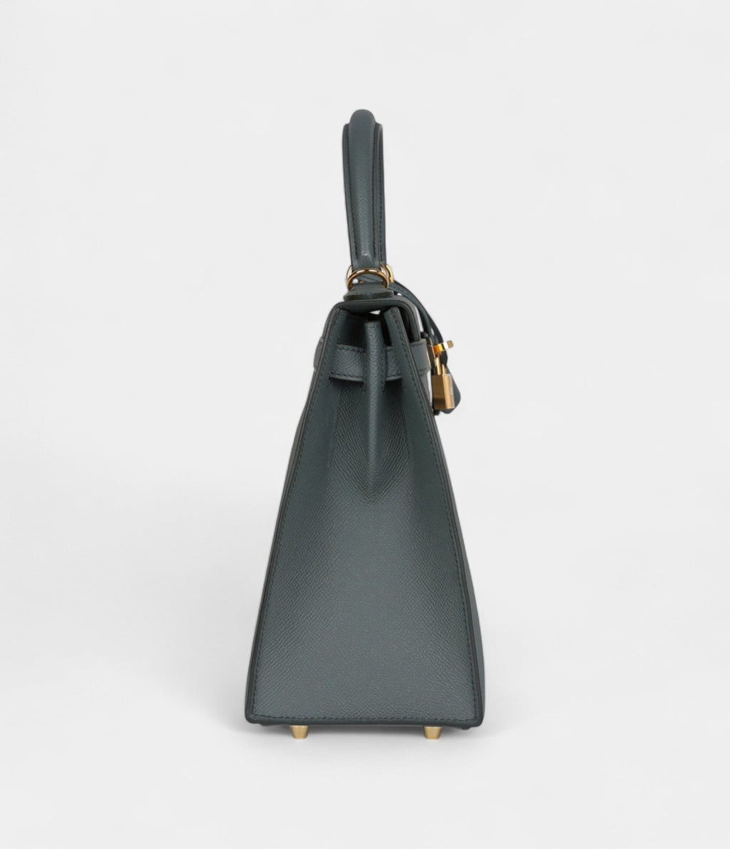 Hermes Kelly 28 Amande Epsom Gold Hardware