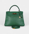 Hermes Kelly 28 Benghal Courchevel Gold Hardware