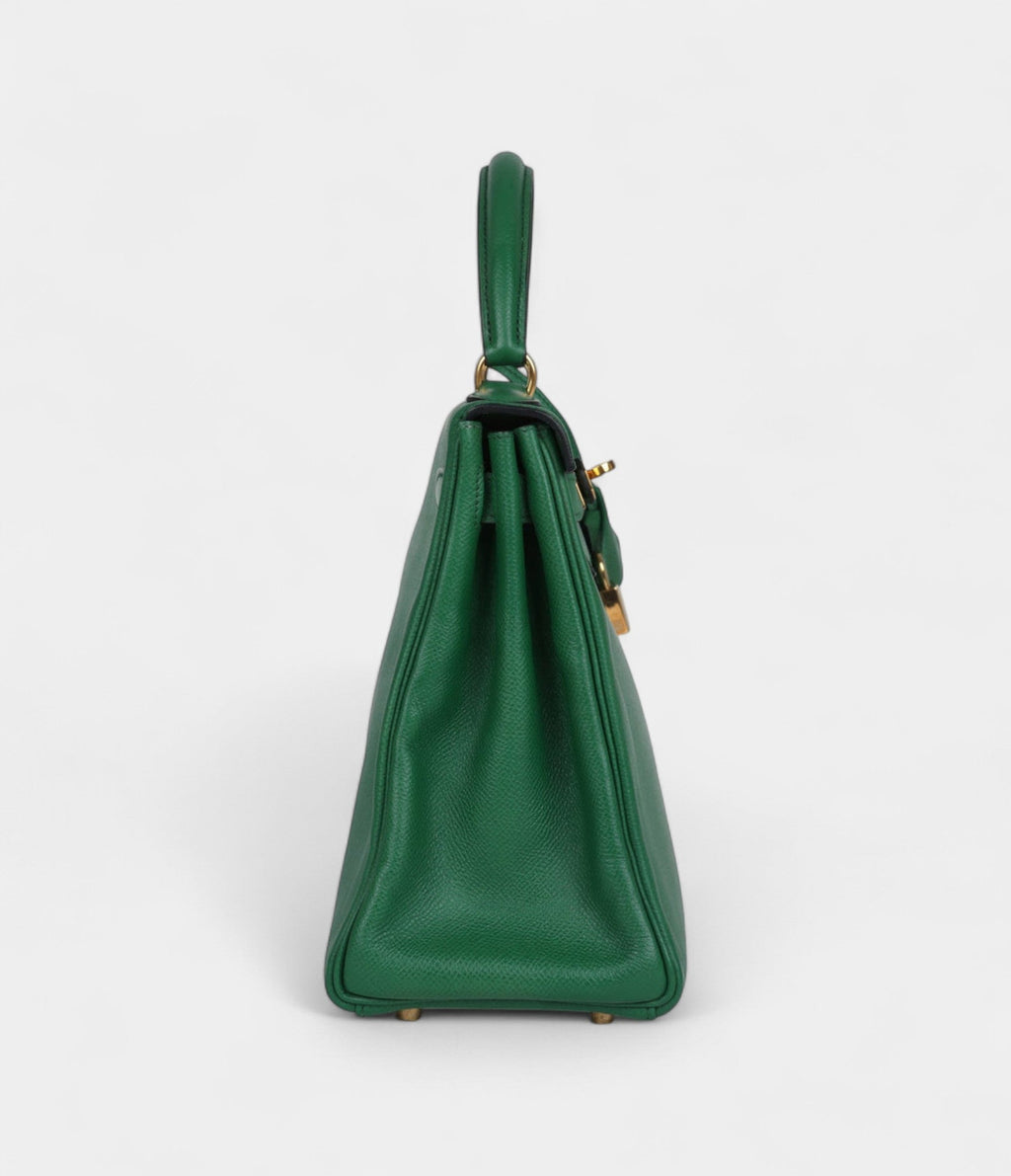 Hermes Kelly 28 Benghal Courchevel Gold Hardware