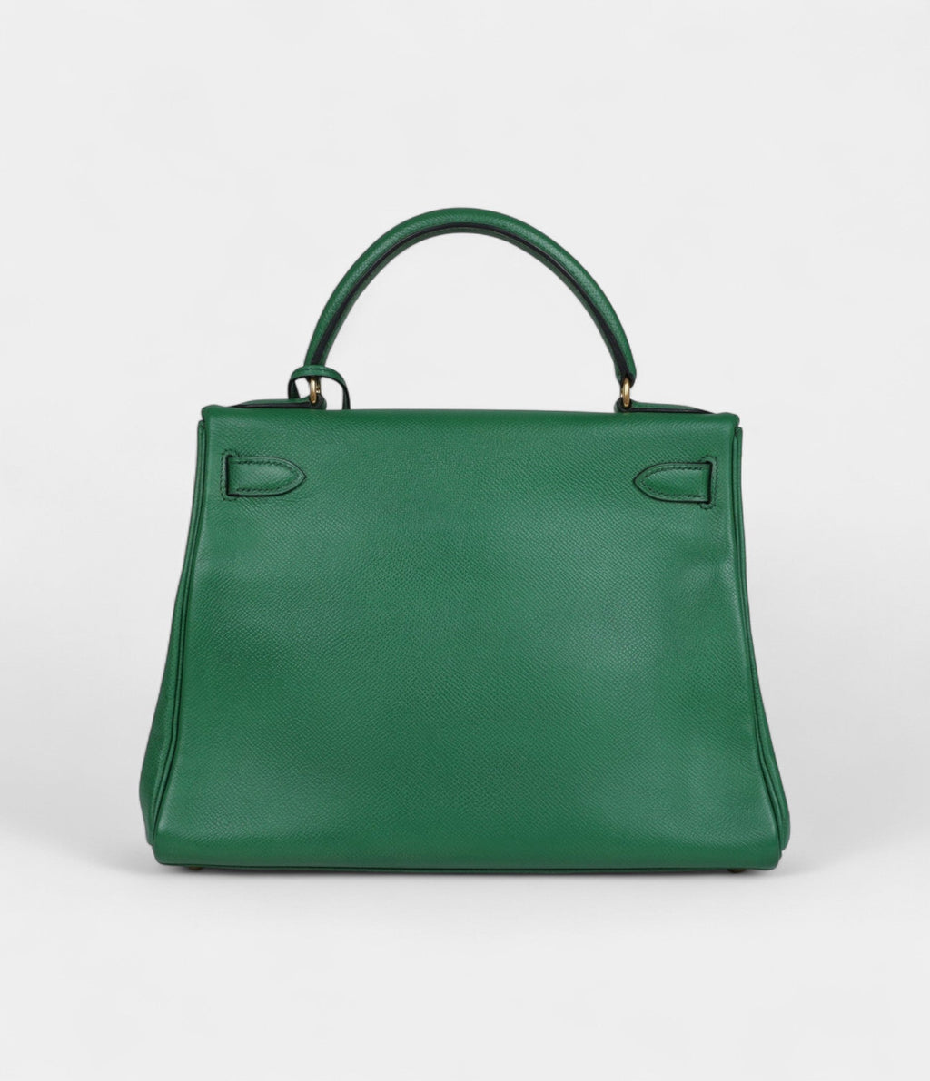 Hermes Kelly 28 Benghal Courchevel Gold Hardware
