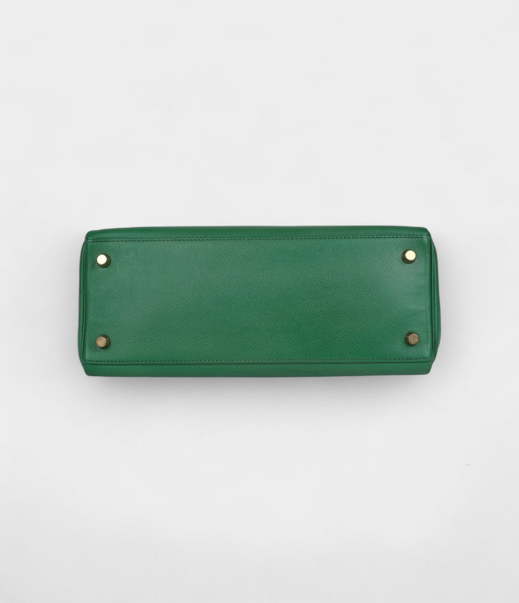 Hermes Kelly 28 Benghal Courchevel Gold Hardware